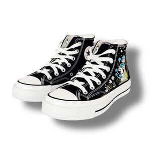 Converse Chuck Taylor All Star Lift Embroidered Mushroom Frog High Tops 36